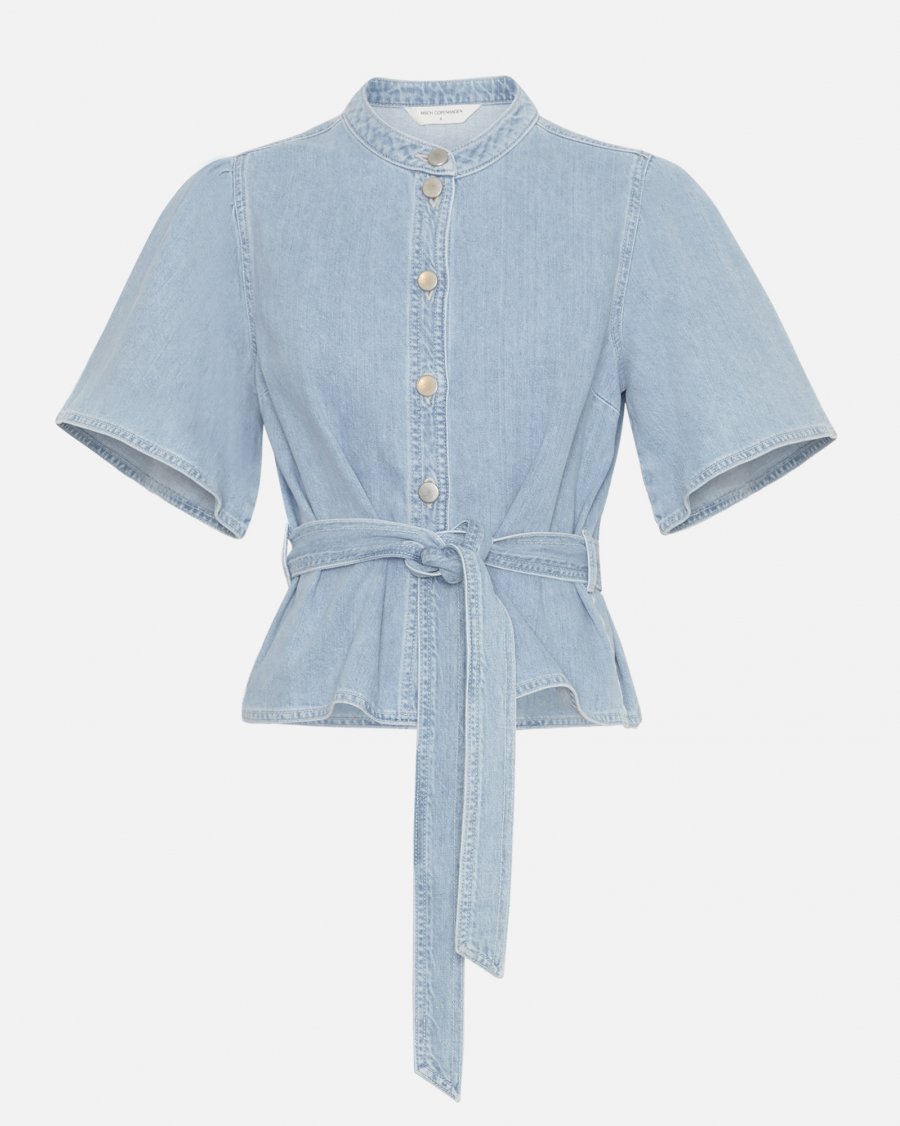 MSCH Copenhagen - MSCHIngrid Lis 2/4 Denim Belt Shirt