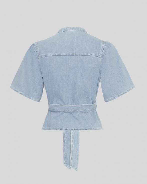 MSCH Copenhagen - MSCHIngrid Lis 2/4 Denim Belt Shirt